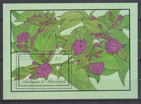 Antigua Fleurs Yt Bf Neuf De Cote Monde Timbres