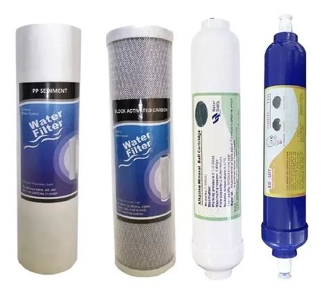 Kit Repuesto Filtro De Agua Biocida Alcalinizador Etapas