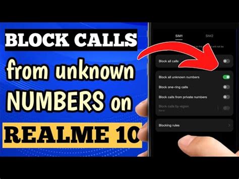 HOW TO BLOCK CALLS FROM UNKNOWN NUMBER ON REALME 10 ANDROID 13 YouTube