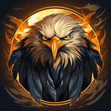 Premium AI Image | A emblem of a swooping eagle