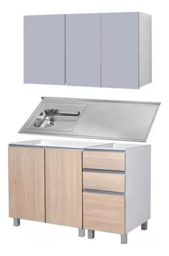 Combo Mueble Bajo Mesada 140 Cm Potenza Ricchezze Alacena Potenza