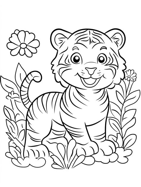 29 Dibujos De Tigre Para Colorear Gratis Para Niños Sscoloring