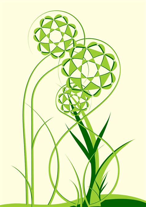 Microsoft Powerpoint Green Green Floral Template Leaf Presentation