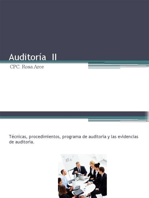 Pdf Normas Y Técnicas De Auditoría Pdfslidenet