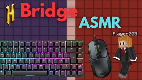 Satisfying Keyboard And Mouse Asmr In Hypixel Bridge Uncut Youtube