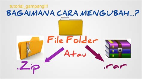 Cara Mengubah File Menjadi Zip Atau Rar Gampang Youtube