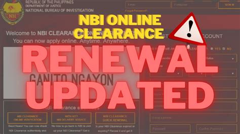 NBI CLEARANCE RENEWAL ONLINE APPLICATION 2022 MGA REQUIREMENTS NA