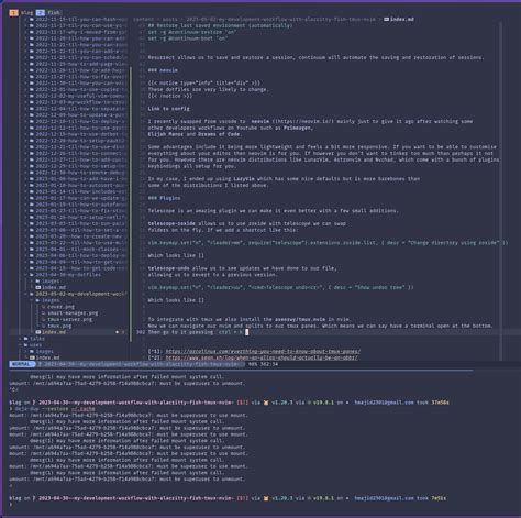 My Development Workflow With Alacritty Fish Tmux Nvim Haseeb Majid