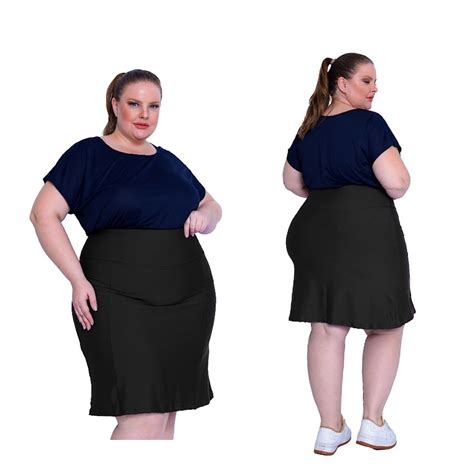 Saia Short Fitness Roupa Evang Lica Plus Size Academia Caminhada