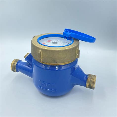 Cold And Hot Class B Dry Dial Multi Jet Brass Water Meter With External