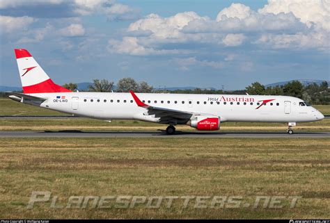 Oe Lwd Austrian Airlines Embraer Erj Lr Erj Lr Photo By