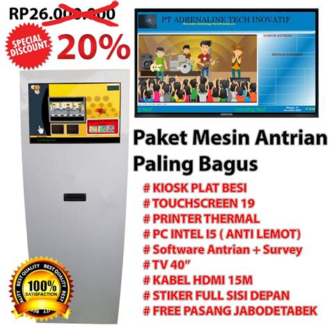 Jual Mesin Antrian Kiosk Touchscreen 19 Mesin Antrian Anjungan