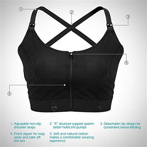 Momcozy Pumping Bras Hand Free For Women Deep V Breast Pump Bra For