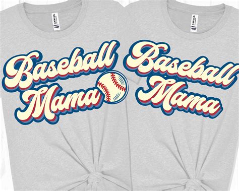 Retro Baseball Mama Svg Dxf Png Cut File Baseball Mom Play Etsy