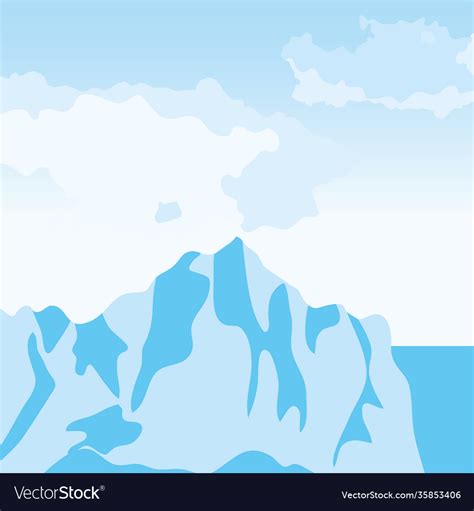 Cartoon nature arctic Royalty Free Vector Image