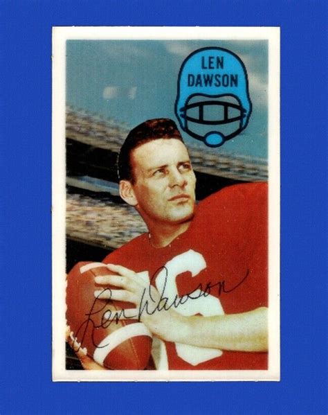 1970 Kellogg S Set Break 6 Len Dawson NM MT OR BETTER GMCARDS EBay