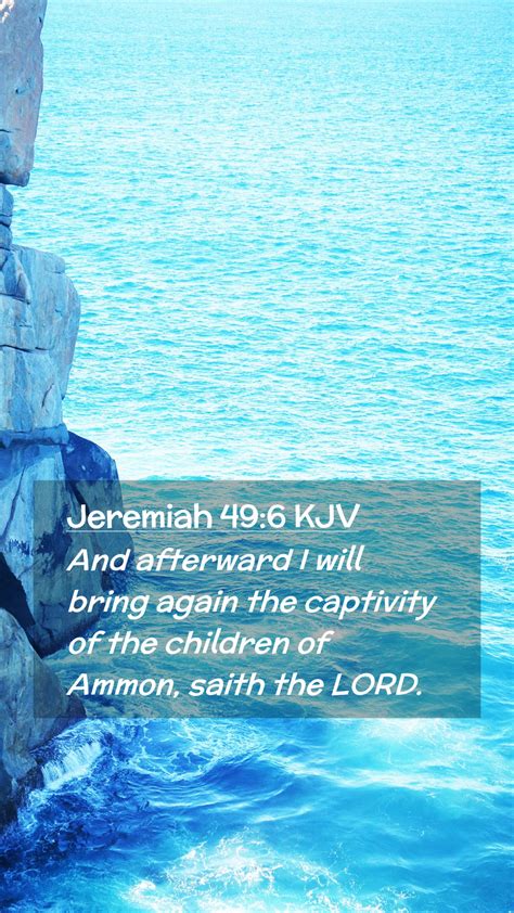 Jeremiah Kjv Mobile Phone Wallpaper And Afterward I Will Bring