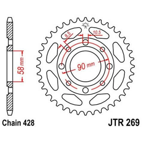 Jt Sprockets Jt Sprockets Jt Steel Standard Rear Sprocket