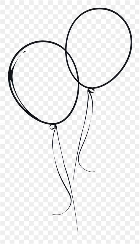 Balloon Black White Outline Images | Free Photos, PNG Stickers ...