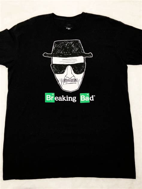 Breaking Bad Heisenberg Sketch Size Xl Black T Shirt Gem