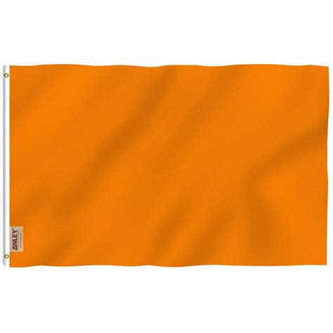 Anley Solid Orange Flag 5 Ft W X 3 Ft H Flag In 2022 Plain