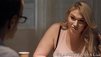 Detective Chad Diamond Is Interrogating Hot TS Blonde Aspen Brooks He