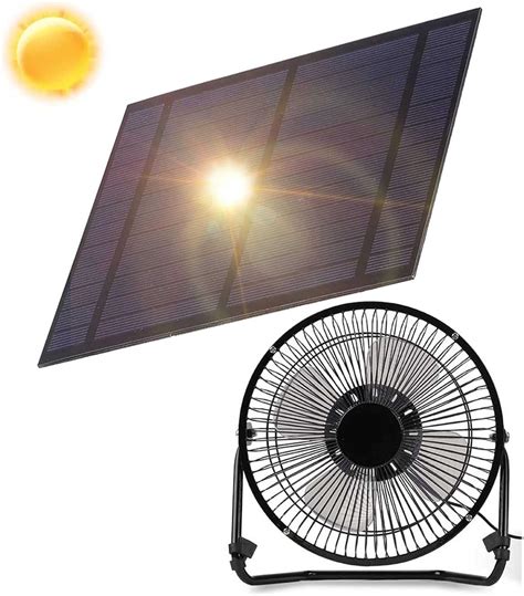 Amazon Solar Panel Fan 5w 4 Inch Portable Ventilator Exhaust Fan