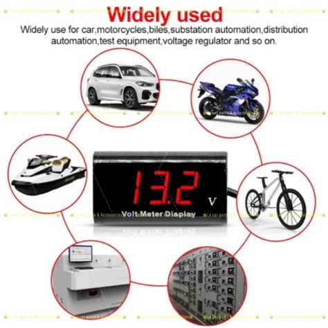 Volt Meter Digital Universal Voltage Led Display Voltmeter Gauge Panel