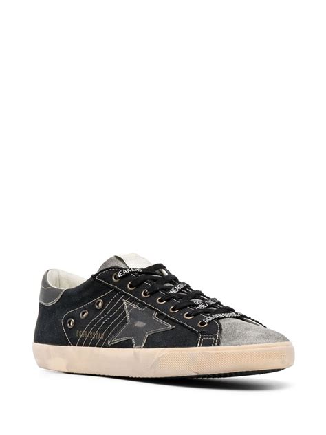 Golden Goose logo-patch Leather Sneakers - Farfetch