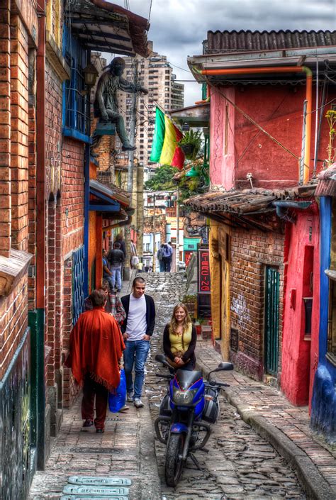 Bogota Colombia Street Near Chorro De Quevedo In La Cande Flickr