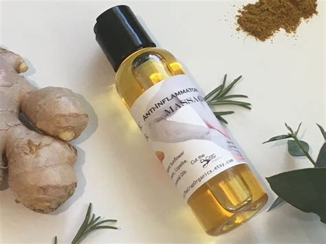 Turmeric & Ginger Anti-inflammatory Massage Oil 2oz - Etsy UK