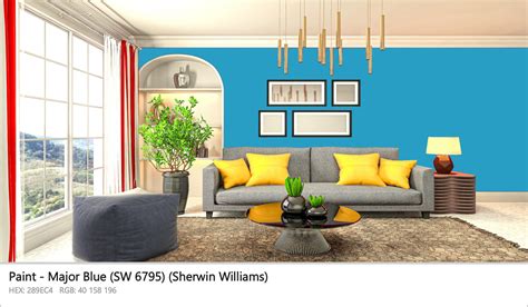 Sherwin Williams Major Blue SW 6795 Paint Color Codes Similar Paints