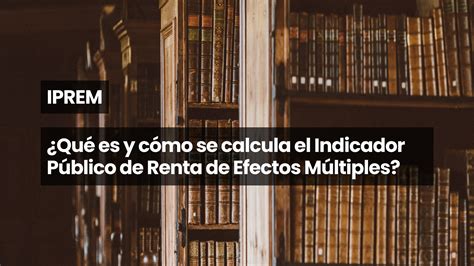 IPREM Qué es y cómo se calcula el Indicador Público de Renta de