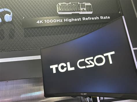 TCL Shows Off Their Newest 4K 1000Hz Display Yeah 4K At 1000FPS