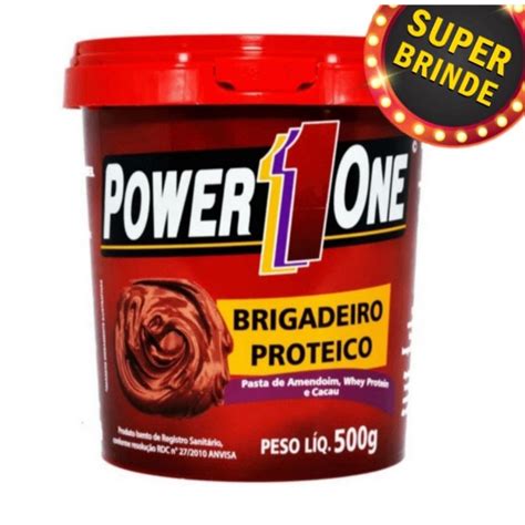 Pasta De Amendoim Sabor Brigadeiro Proteico Power One Gr Shopee