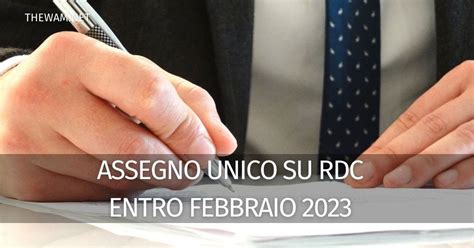 Assegno Unico Su Rdc Entro Febbraio Ecco Per Chi