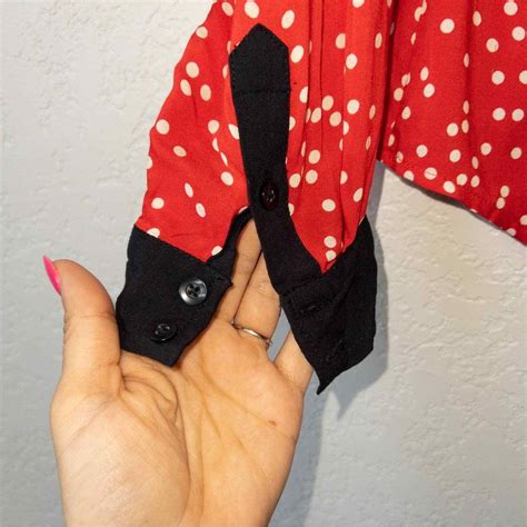 Maeve X Anthropologie Red White Polka Dot Button Do Gem