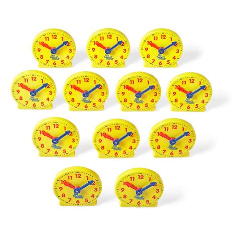 Buy Hand2mind Mini Geared Clock Telling Time Teaching Clock Learn To Tell Time Clock Analog