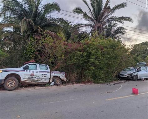 Motorista Embriagado Colide Contra Viatura Da Pm Na Ma Em Pa O Do