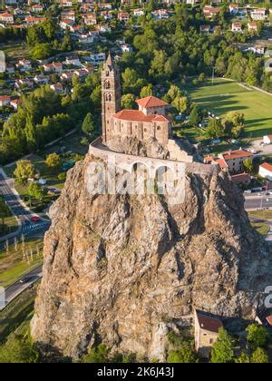 Aerial View Of Saint Michel D Aiguilhe St Michael Of The Needle