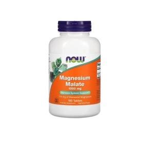 Magnesium Malate 1000mg 180 Tabs NOW Elite Suplementos BH Loja