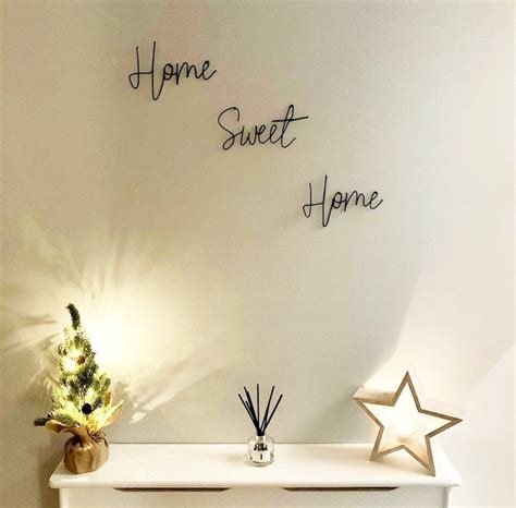 Home Sweet Home Sign Wire Wall Art Wall Hanging Home Etsy Uk