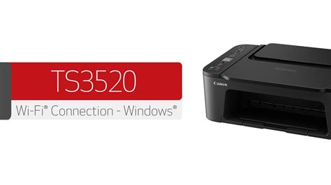 Canon PIXMA TS3520 Wi Fi Connection Windows YouTube