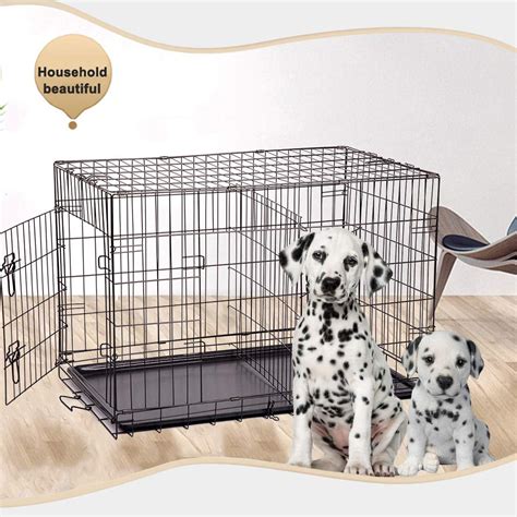 BestPet Folding Dog Kennel with Divider and Tray, 36"L - Walmart.com