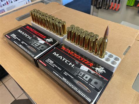 35 Rounds Winchester Ammo Match 338 Lapua Mag 250 Gr Sierra Matchking