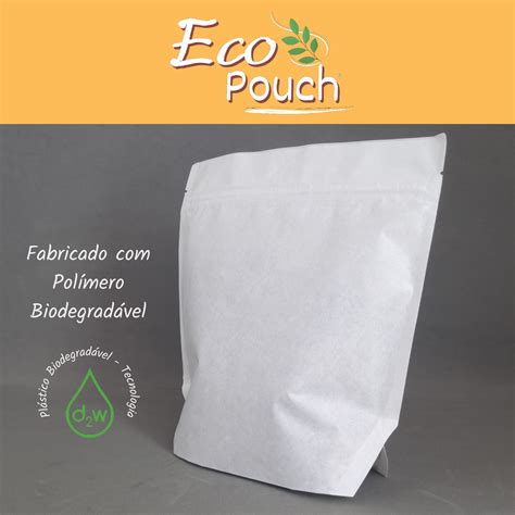 SACO STAND UP POUCH BRANCO ECO POUCH 13x13 6 50 UNID ECO POUCH