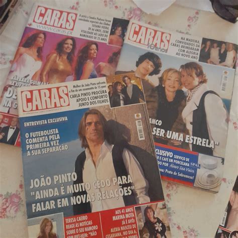 Revistas TEMPO GENTE CARAS VIP e outras anos 70 a 2000 Faro Sé E