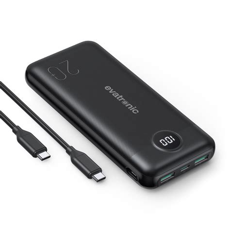 Portable Charger Evatronic Mah W Port Usb C Power Delivery