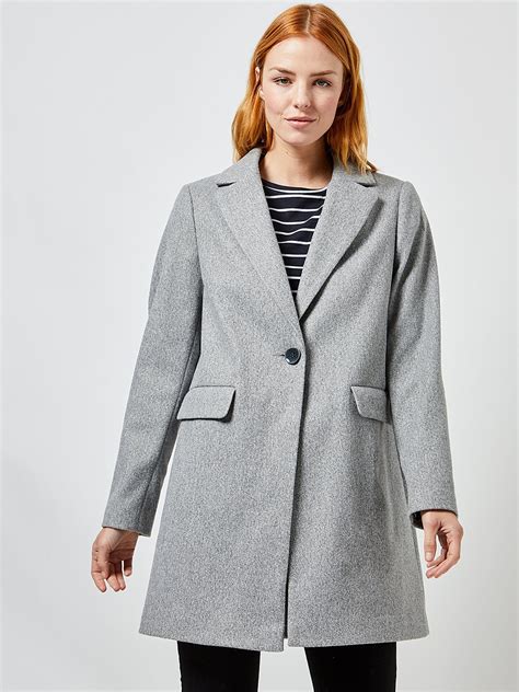 Buy DOROTHY PERKINS Women Grey Solid Overcoat Coats For Women