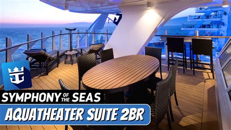 Symphony Of The Seas 2 Bedroom Aqua Theater Suite A2 Tour And Review 4k Royal Caribbean Cruise